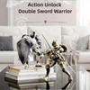 Medieval Action Figures Knight Armor Action Figure Multi-Jointed Movable Robot Mannequin T13 13 Action Figure(Assembly Required)