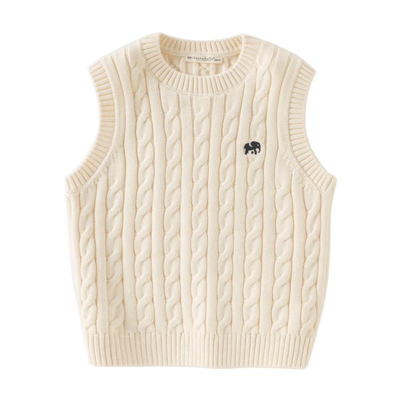 Kids Pure Cotton Sweater Vest 140cm светло-розовый