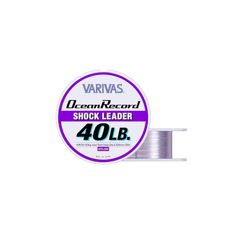 Morris VARIVAS Ocean Record Shock Leader Nylon 50m #10 40lb Misty Purple #10/40lb