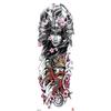 Waterdichte tattoo stickers voor de hele arm: Jezus, Maagd Maria, Kroon, Leeuw-ontwerp