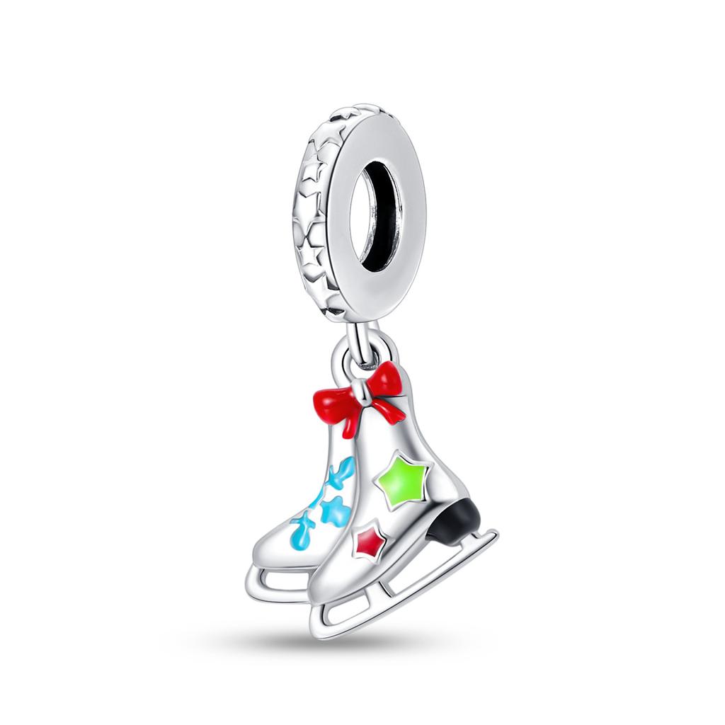 925 Silver Accessories Pendant Bead Ornament Christmas Snowman DIY Bead Bracelet Necklace 2026