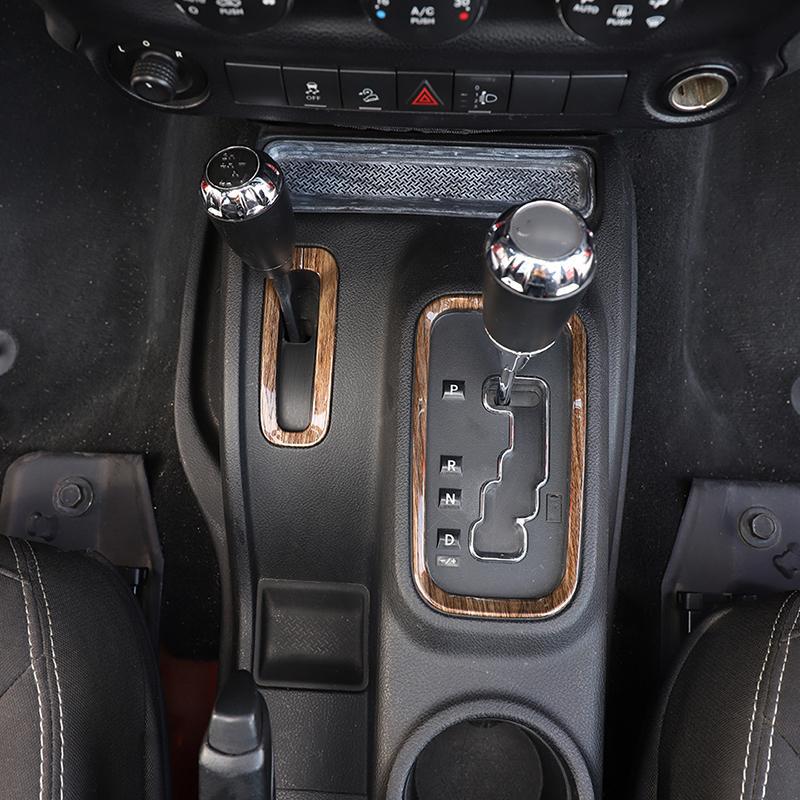 ABS Auto Getriebe Trim Dekoration Abdeckung Aufkleber Fit für Jeep Wrangler JK 2011-2017 Innen Zubehör