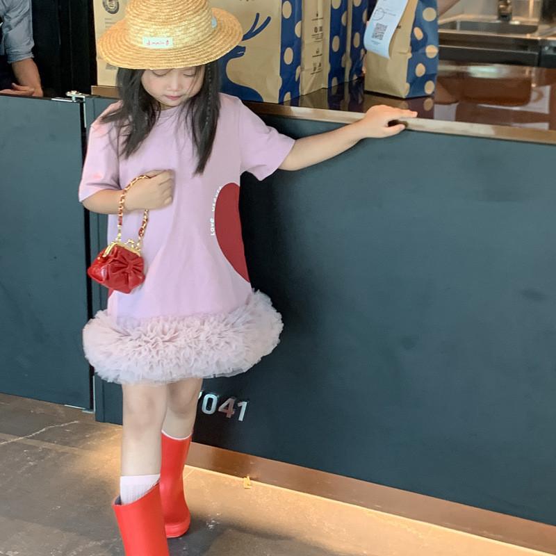 Stylish Princess One Shoulder Bag For Kids Chic Quilted Solid Color With Bow Design