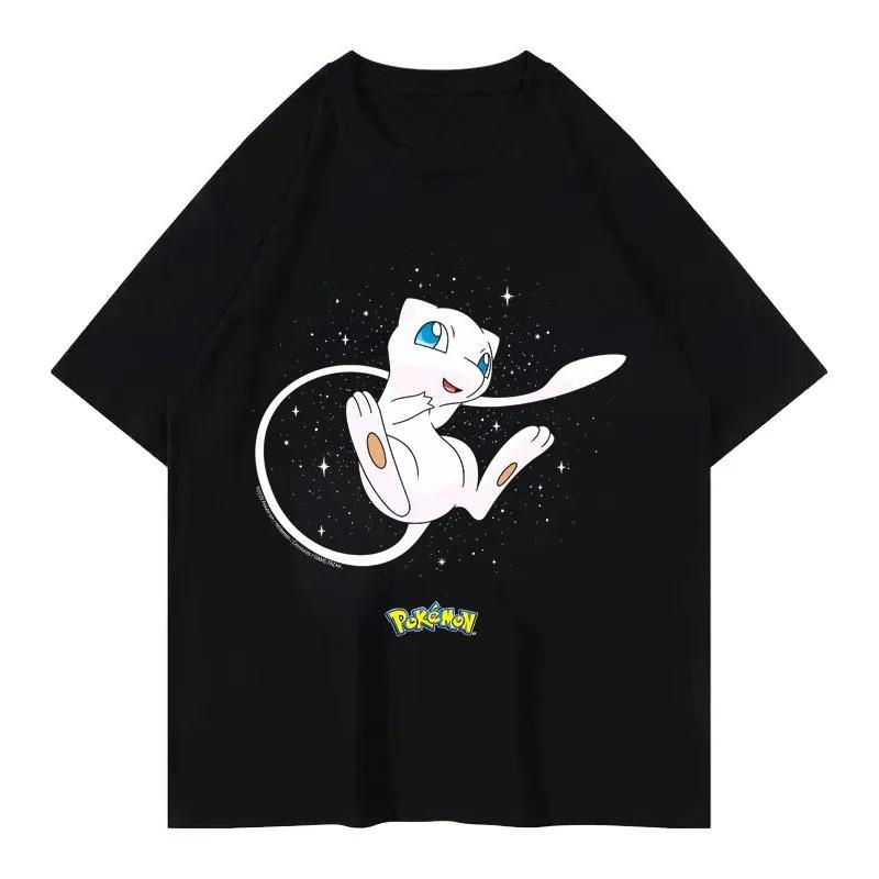 Pok É Mon Pikachu Little Fire Dragon Johnny Turtle Pok É Mon Printed Short Sleeved Unisexs Womens Tshirt Summer New Y2k Tee Top