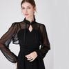 Long Sleeve Shawl Collar for Women Breathable Tulle for Camisole Dress