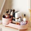 Anti-slip 360°Rotating Cosmetics Storage Box Large Capacity Makeup Organizer  Dressing Table