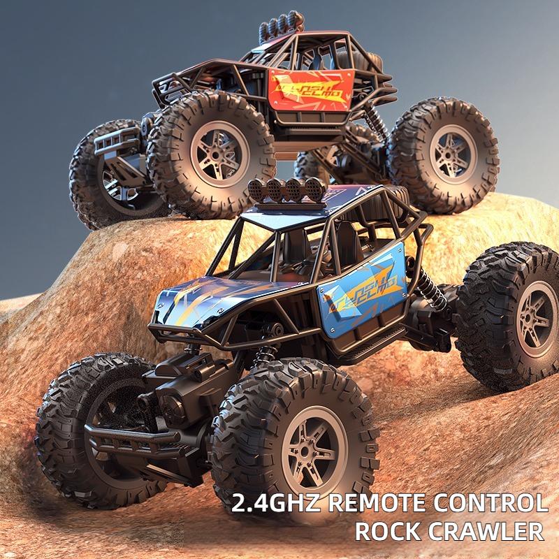 Alloy Remote Control Off-road Vehicle High-speed Four-wheel Drive Climbing Rechargeable Electric Car Children's Boy Toy Racing