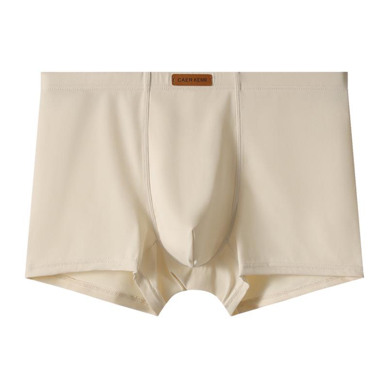 Men's Seamless Ice Silk Luxury Boxer Briefs - Breathable, Comfortable, Plus Size Available