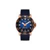 1000 Automatic Mechanical Movement Men's Watches Watch 43mm Blue Dial Stainless Steel Case Fabric Strap T120.407.37.041.00