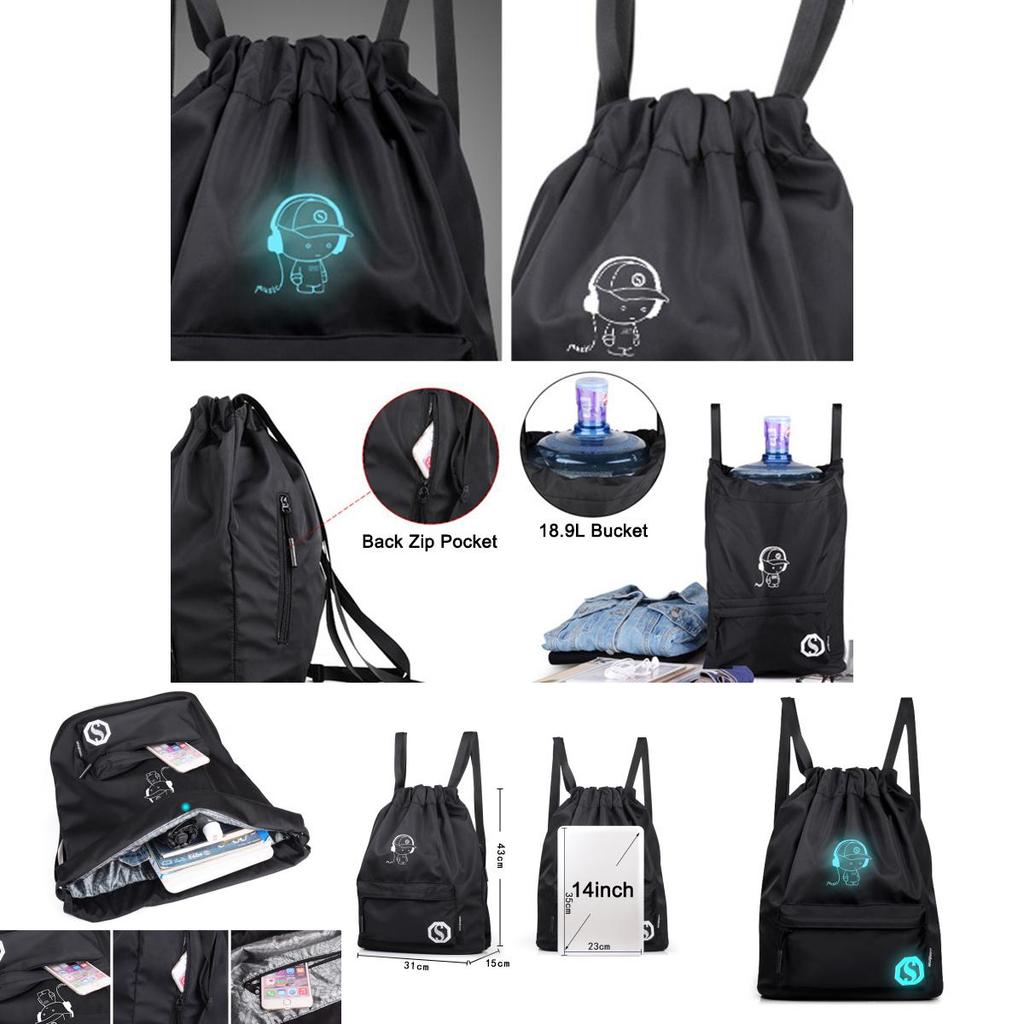 Lightweight Waterproof Drawstring Travel Sport Nylon Backpack With Spacious Design And Stylish Features