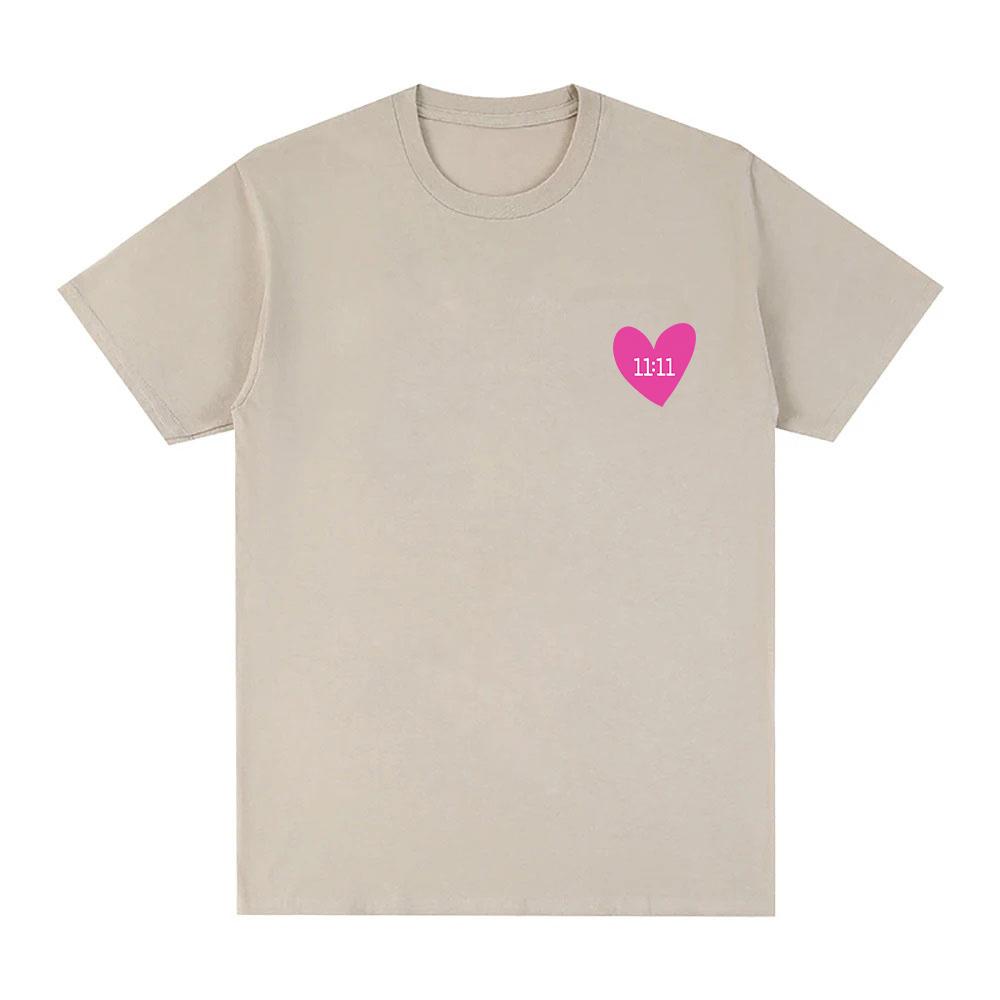 Ela Taubert T-Shirt Love Grafikdruck Damenbekleidung T-Shirts Bequem Baumwolle Kurzarm T-Shirt Lässig O-Ausschnitt Oberteile