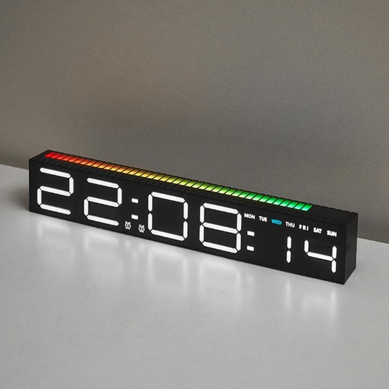 Digital Alarm Clock With Large LED Display 12/24 Format For Home Or Office Decoration Modern Look