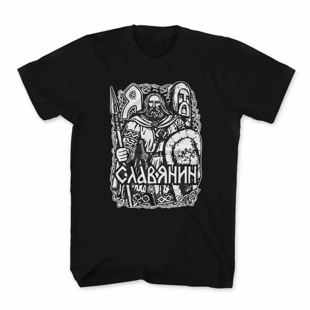Summer Cotton Short Sleeve O-Neck Mens T Shirt New S-5XL Slavs Orthodox Brothers Russian Retro Warrior T-Shirt. heavyweight 2024