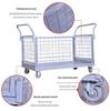 Warehouse Mesh Cart - Multi-Functional Folding Hand Truck for Silent Transport and Load-Bearing Handling