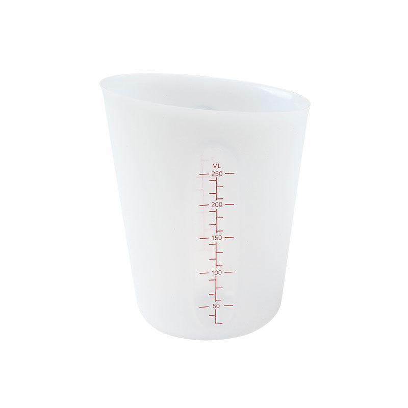 Baking Tools Silicone Measuring Cup 250ml 500ml Silicone Milk Cup Visual Double Scale Measuring Cup