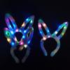 LED Lights Rabbit Ears Glow Hair Band Luminous LED Lights Headband Plush Hair Hoop  Children