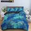 Psychedelic Boho Luxury Bedding Set 2/3PCS with Pillowcase King Mandala Duvet Cover Queen Comforter Cover Polyester Quilt Cover