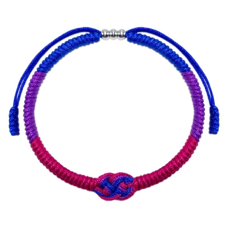

Multipurpose Hand Woven Bracelet Handmade Cotton Rope with Quadruple Knot Versatile Accessory for All Ages Daily Use