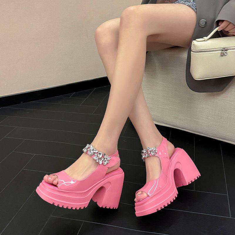 Krazing Pot из коровьей кожи с открытым носком — фото 12