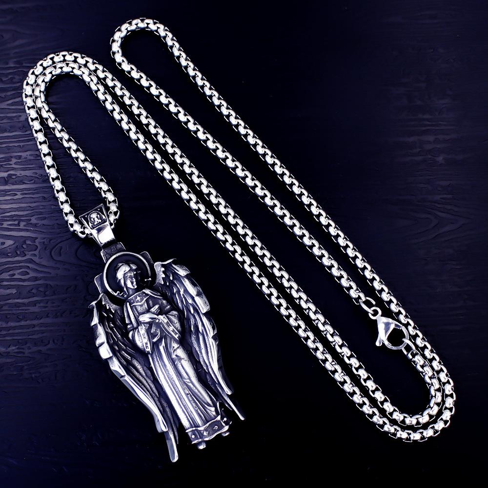 Necklace Hip Hop European Mythology Saint Girls Sports Men Retro Pendant