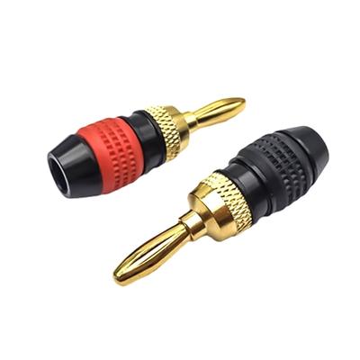 High Conductivity 4mm Banana Connectors Featuring Unique 6Blades for Enhanceds Sound Quality