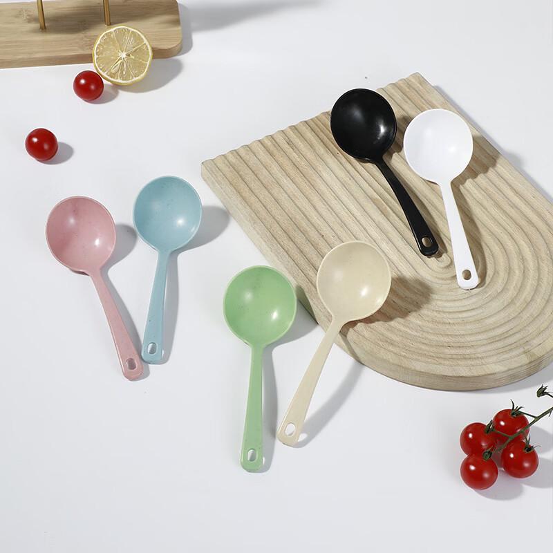 ZISIZ Wheat Straw PP Soup Spoon