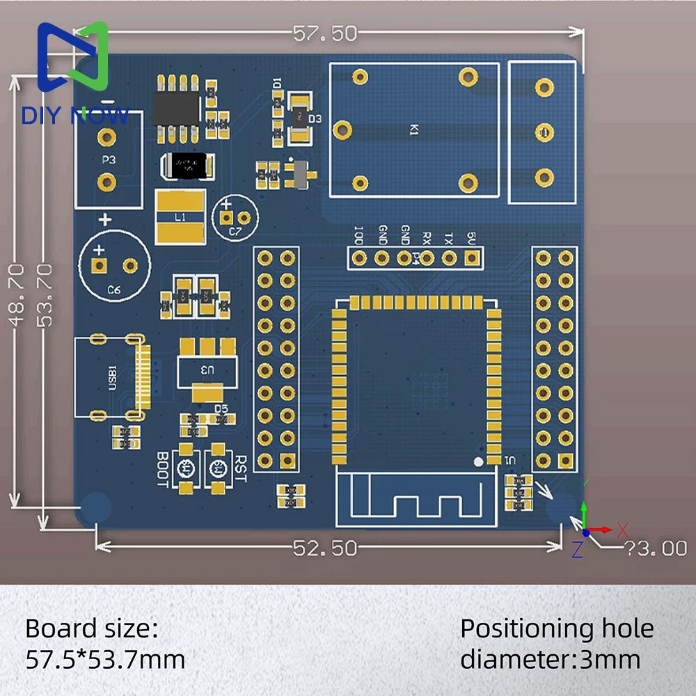 ESP32-S3 Single-Channel Relay Module DC 5–60V Wi-Fi/Bluetooth Relay Module Type-C Compatible ESP-IDF for Arduino Development