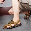 Fashion Hot Sale Men's Summer Sandals Breathable Leather Handmade Slippers Men Hand-made Beach Casual Shoes