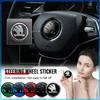 Car Steering Wheel Sticker Badge Decoration Auto Accessories For Skoda Octavia MK2 MK1 2 3 A5 A7 A8 Fabia Karoq Superb Rapid Kamiq Scala