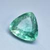 Natural Green Emerald Loose Gemstone Trillion Cut 3 ct for Collection for Jewelry Making and Crafts