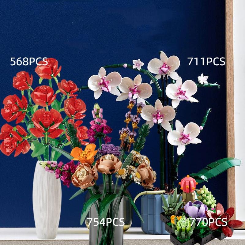 Plastic Butterfly Orchid Bonsai Flower Cluster