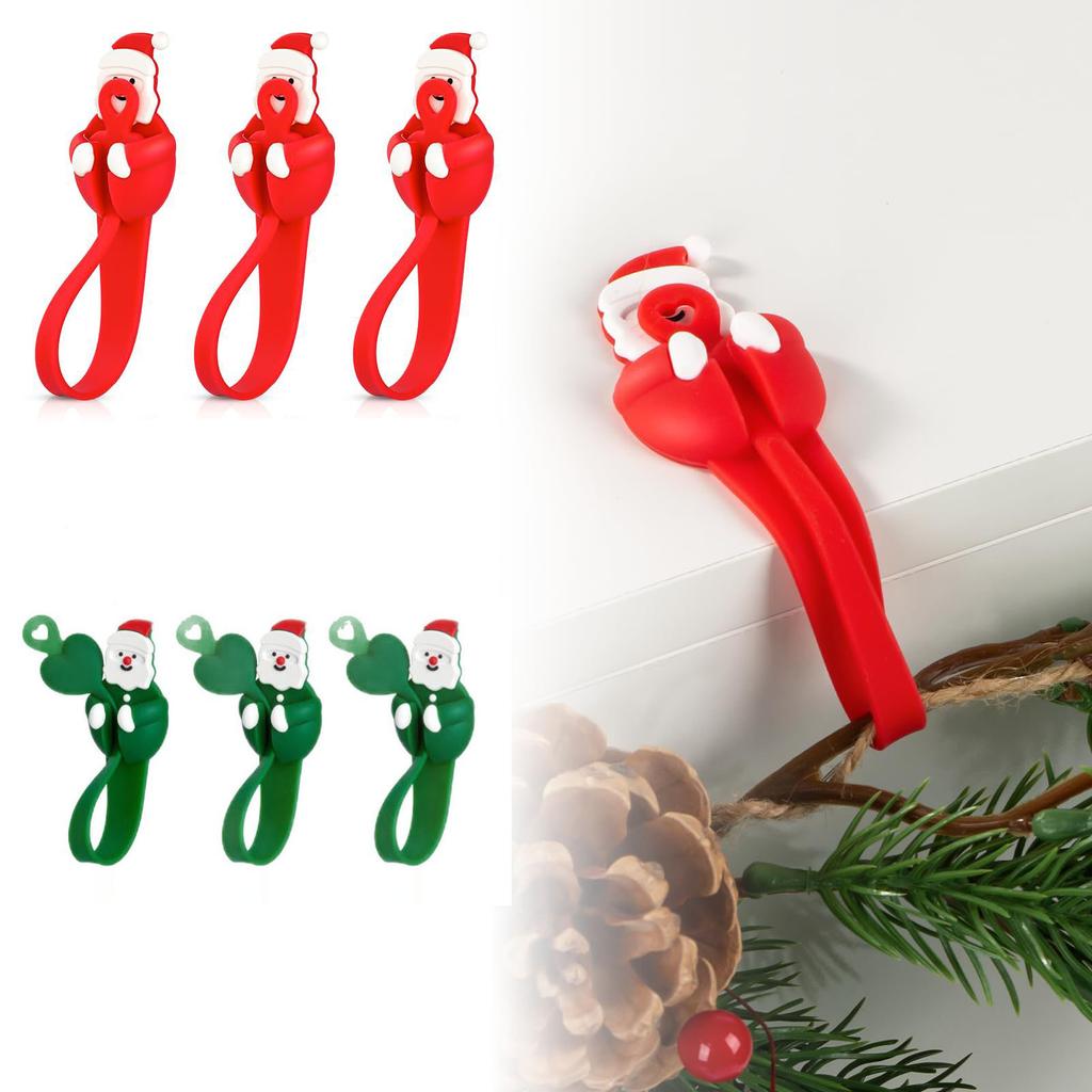 Christmas Wreath Hook, Santa Hook, Fireplace Wreath Hook, Sock Holder, Wall Decoration