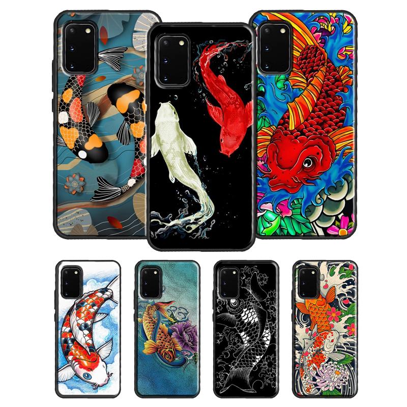 Koi Karpfen Fisch Hülle Für Samsung Galaxy S20 FE S21 S22 Ultra S8 S9 S10 e Note 10 Plus Note 20 Ultra Abdeckung