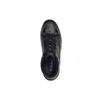 Leather High Top High Top Stylish Skateboarding Shoes Men's Black CC736-BLK