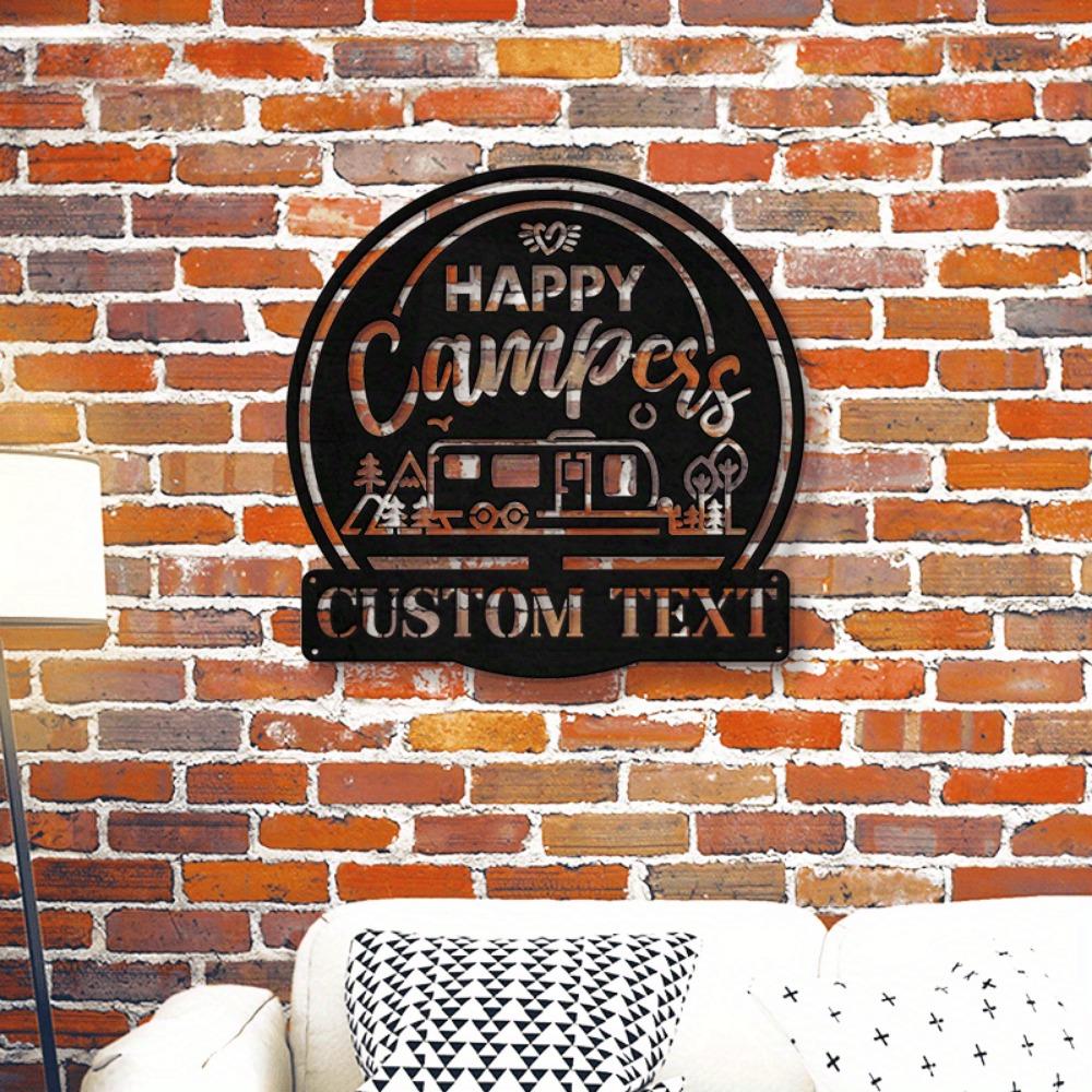 Retro Camper Van Metal Sign RV Decor for Camping Fans