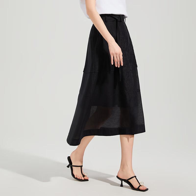 

Tatu Women s Draped Slimming Midi Skirt S