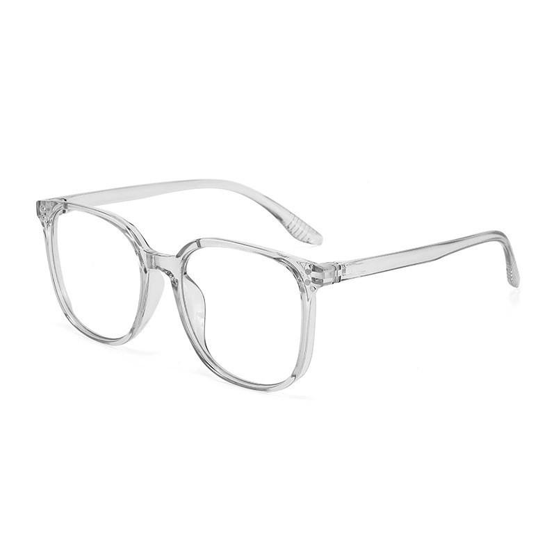 Trendy Retro Gradient Square Glasses for Women with Blue Light Blocking and Optional Myopia Lenses