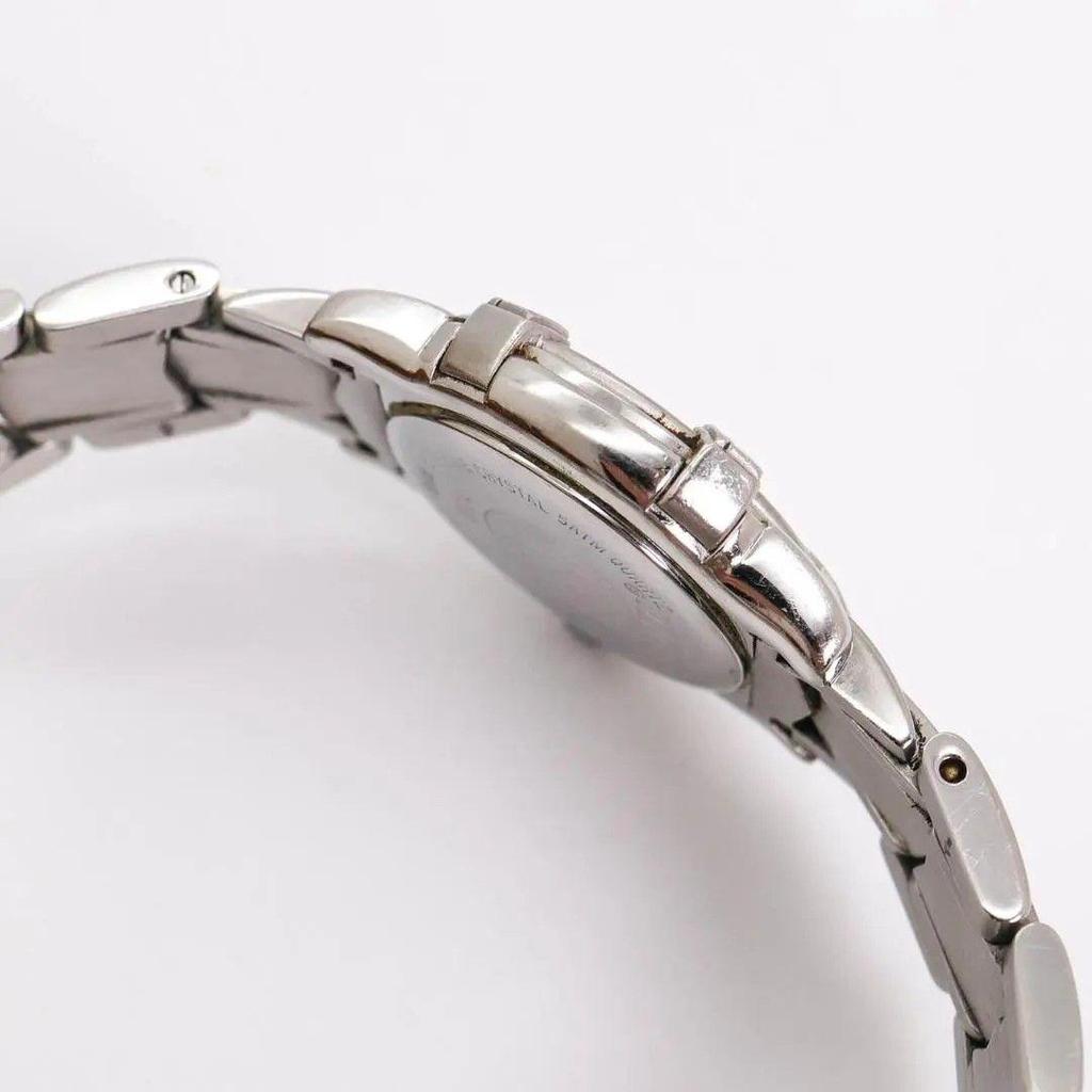 Used Working FENDI watch 3500L date silver ladies 3535