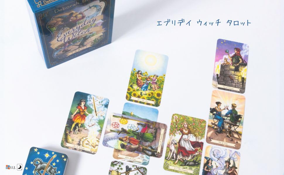 I.I.J Everyday Witch Tarot, Waite Edition, 78 Cards, Tarot Reading, with Japanese Instructions, Authentic Product