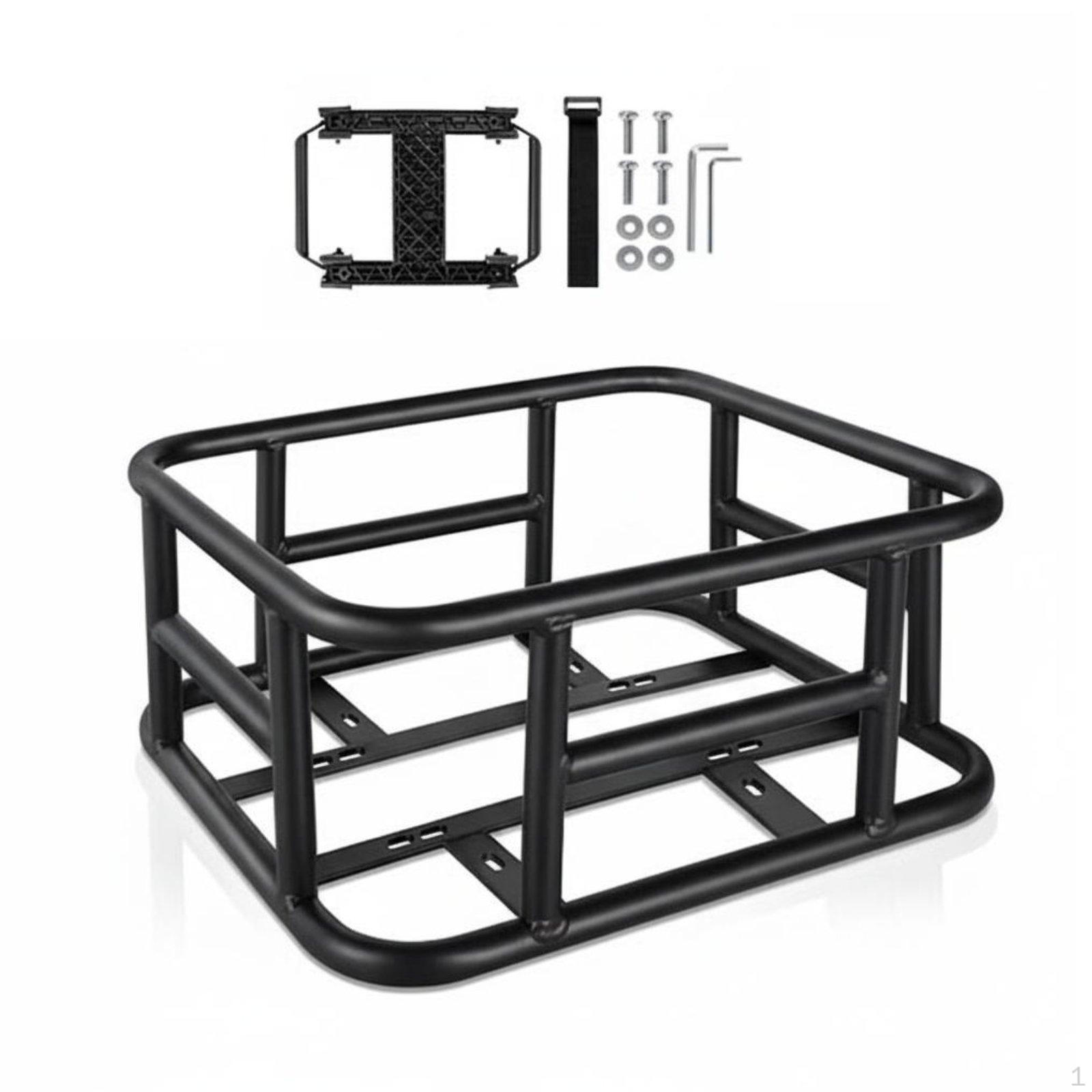 Detachable Bike Cargo Basket Large Capacity Quick Release Adjustable Mount Biking Basket