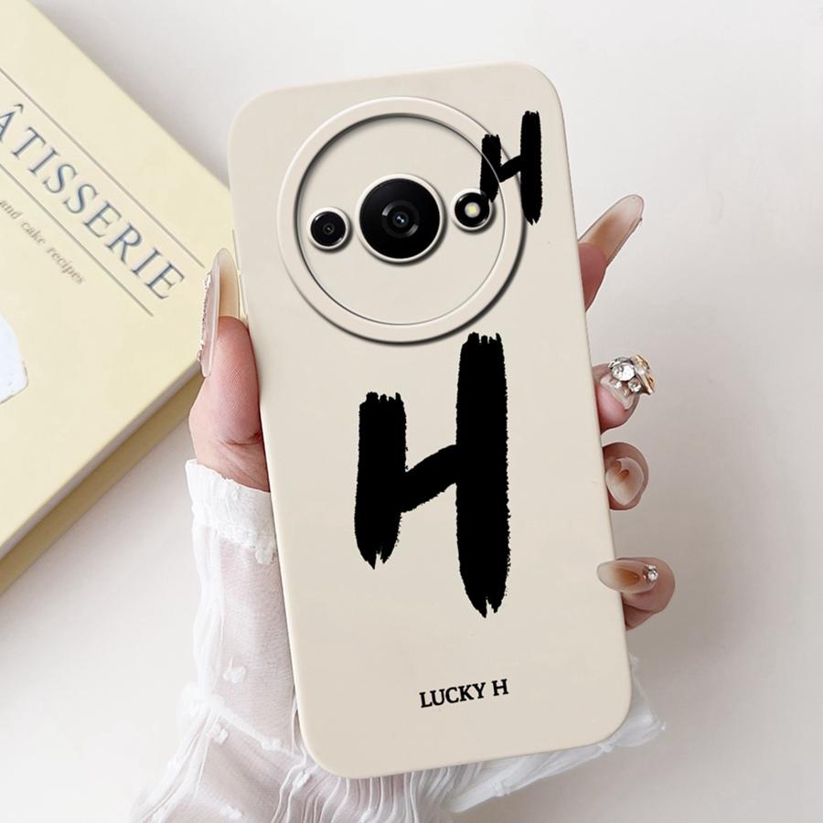 For Xiaomi Redmi A3 Back Cover Popular Letter Protector Soft Silicone Phone Cases For RedmiA3 A 3 4G Xiaomi Poco C61 Funda