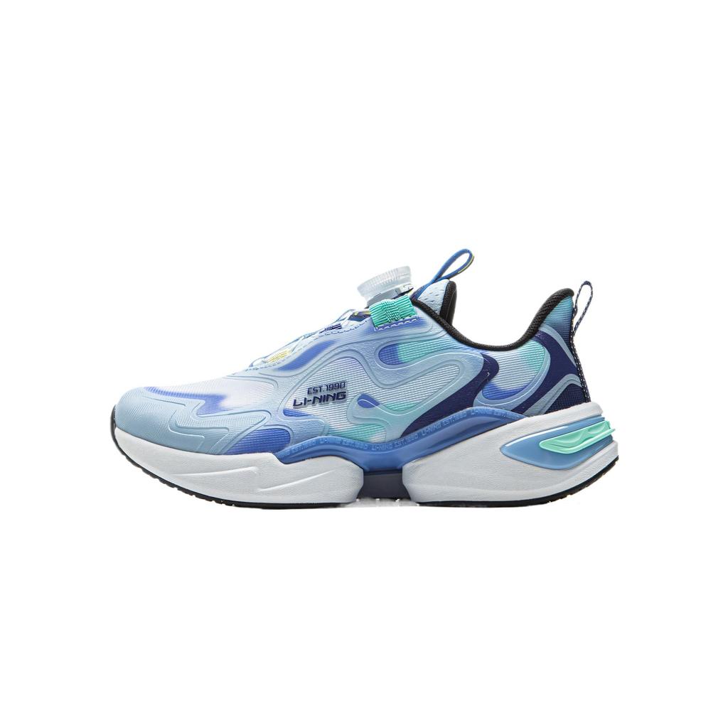 Li Ning Kids Qiang Yue Sports Life Comfortable Soft Fashion Sneakers Kids Sneakers Standard-White YKNV002-3