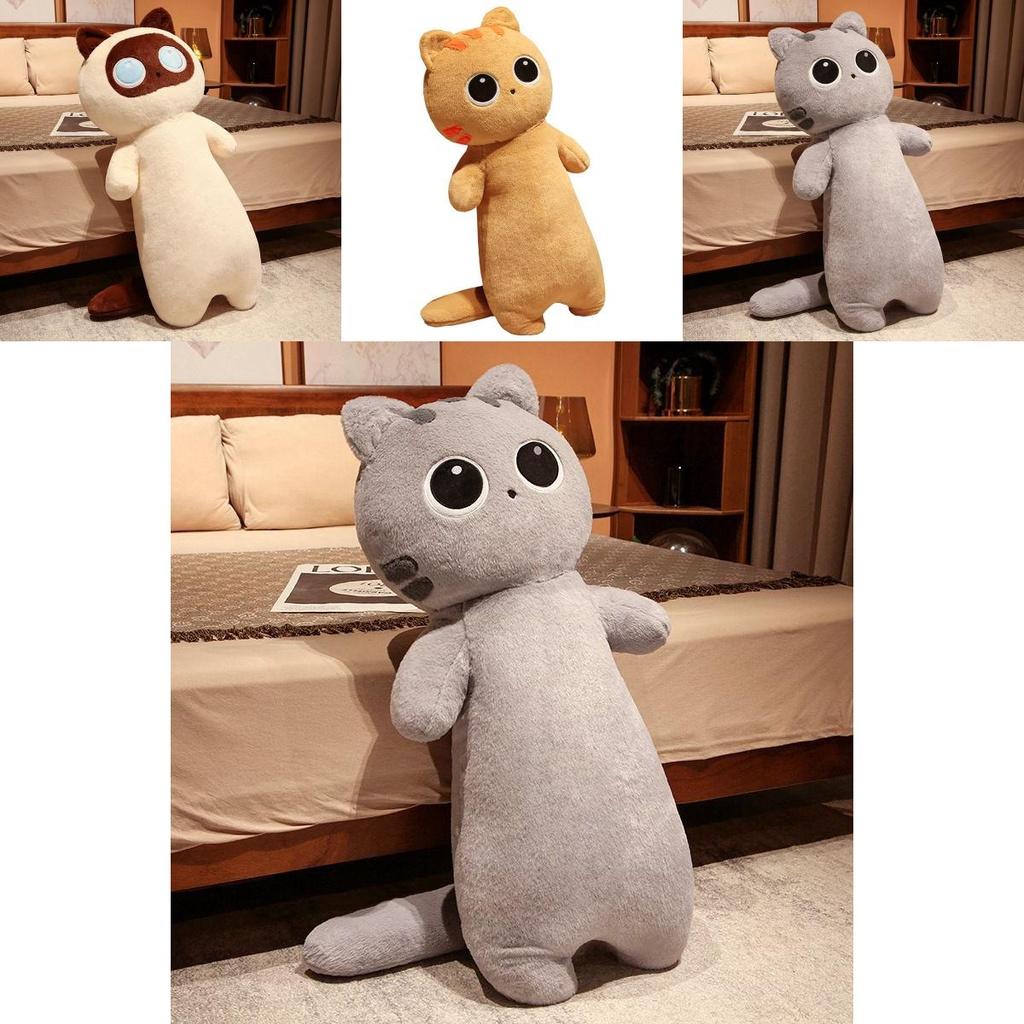 Purr-fect Soft Cat Plush Pillow Toy Decoration Gift For Kids Bedroom Sofa