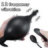 Riesiger Vibrator Aufblasbarer Analplug Dildo Pumpe Po Anus Dehner Großer Erweiterbarer Buttplug Anal Balls SM Sexspielzeug Für Frauen Männer Gay