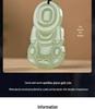 Natural Hetian Jade Guanyin & Buddha Couple Pendants – Clear Water Big Belly Bodhisattva Design.