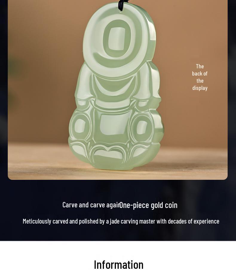 Natural Hetian Jade Guanyin & Buddha Couple Pendants – Clear Water Big Belly Bodhisattva Design.