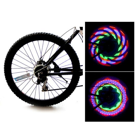 Colorful 32-LED Bike Light 32 Pattern Bicycle Tire Wheel Spoke Decorative Lamp