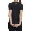 Adidas T Shirts Women's Black Crew Neck Moderate Straight Fit GP0688