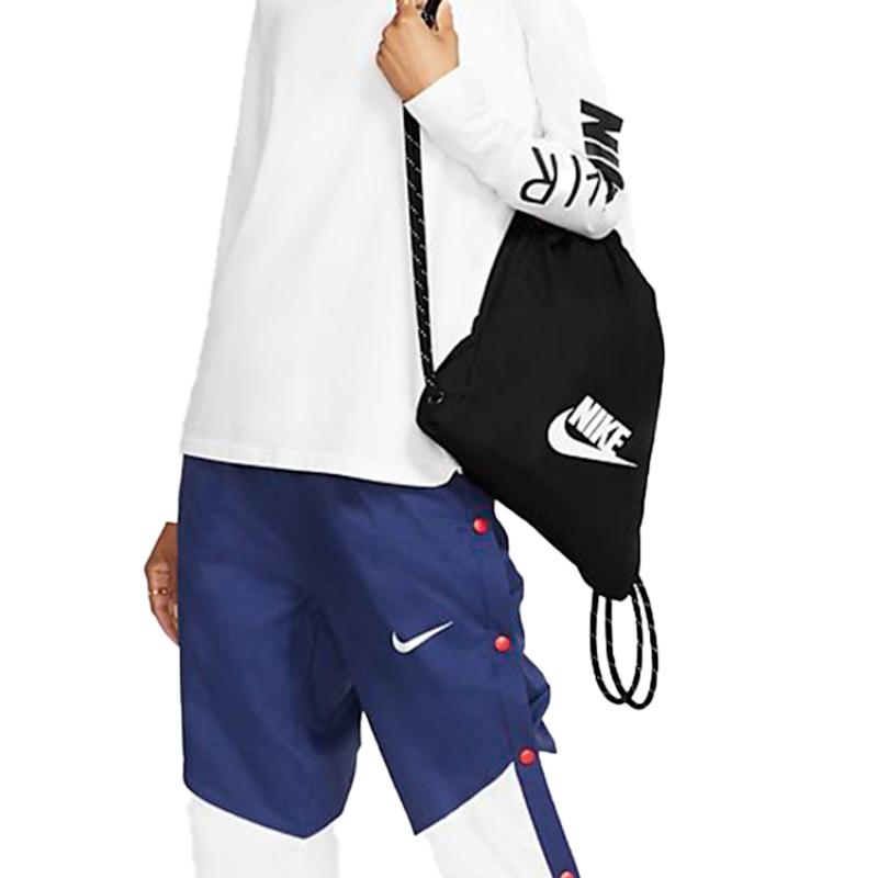 Nike Polyester Backpack Regular Unisex Black Casual