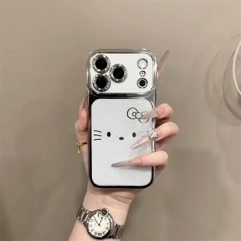 Seconds To Enlarge Windows for iPhone17pro Phone Case, Apple 16pro electroplatingKT Cat 15pro Cartoon 14p